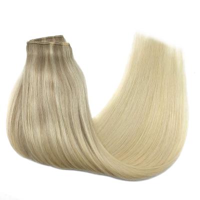 China Raw Cuticle Pulled Virgin High Quality Double Ended PU Cuticle Aligned Hair Bundles Hair Extension With Closure Vendors for sale