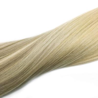 China High Quality PU # (T17/22) 100% Wholesale F60 Double Ended Remy Virgin Human Halo Hair Extensions for sale