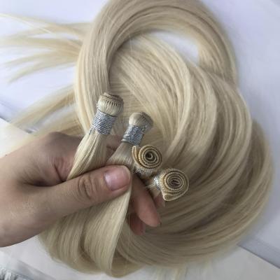 China Silky Straight Wave Hair Supplier Remy Russian Human Hair Weft Bundles Unprocessed Raw Colored Straight Hair Weft Extensions for sale