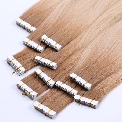 China Factory Outlet Wholesale Russian Straight Hair 100% Remy Mini Flower Tape Hair Silky Straight Wave Keratin Virgin Hair Extensions for sale