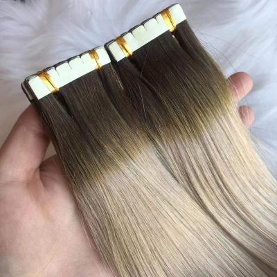 China Silky Straight Natural Russian Hair 100% Tape-in ​​Flower Tape Remy Virgin 1x1 Mini Best Tape Hair Extensions Hair Extension Seller for sale