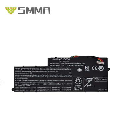 China 30WH 2640mAh AC13C34 LAPTOP Laptop Battery For Acer Aspire V5-122P V5-122P-0408 V5-122P-0467 E3-111 E3-112 V5-132 V5-132P Series for sale