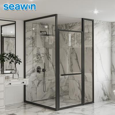 China Quiet Wholesale Portabale Whell Operation Seawin Cabin Profile Cubic Bath Floor Room Shower Doors for sale