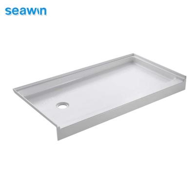 China Good Quality Eco-friendly Solid Seawin Square Base Outdoor Thin Acrylic Shower Tray for sale