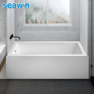 China Seawin Eco-friendly Material Manufacturer Wholesale Wide Banheira Rectangular Acrylic Bathtub Free for sale