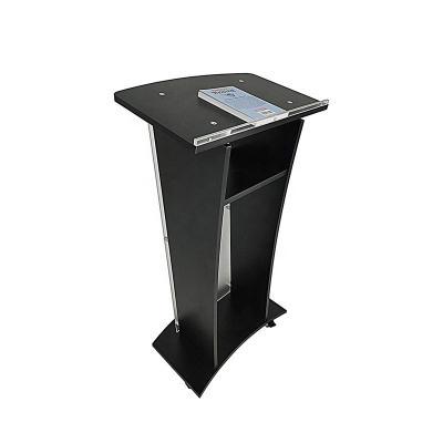 China Modern Custom Design Solid Durable Cheap Transparent Floor Standing Acrylic Lectern Gloria for sale