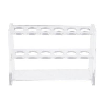 China Good Quality Fashionable Clear Lab Supply Factory Hospital Test Tube Rack Acrylic Display Rack for sale