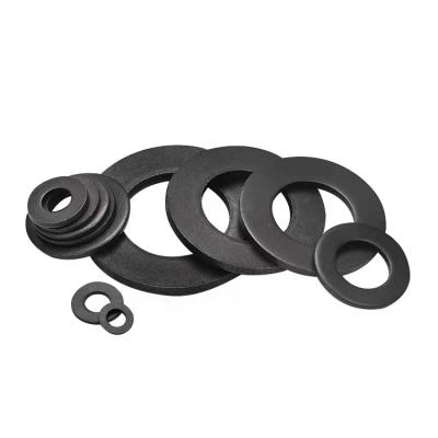 China Flat Gasket Stainless Steel Damper Washer Flat Spring Washer Black Zinc Custom Stainless Steel Spacer Metal Mini Washer Flat Pad for sale