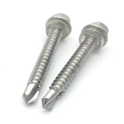 China HEX Self-Drilling Hexagon Head Tapping Screws Self Drilling Screw Hardware Fasteners Self Drilling Screws Stainless Steel for sale