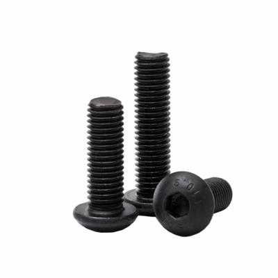 China Metal Carbon Steel Flat Head High Tensile Machine Screw Round Head Hex Pan Head Furniture Screws Hex Round Cup for sale