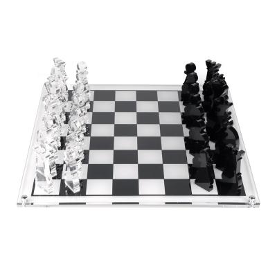 China Eco-Friendly Decor Custom Game Table Clear Acrylic Chess Sets Board Game For Adults And Kids for sale