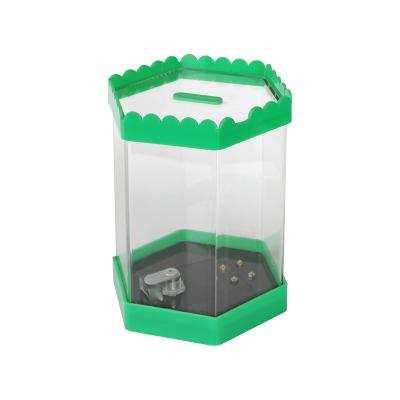 China Eco - Friendly Wholesale Low Price Transparent Clear Acrylic Suggestion Donation Box With Lock for sale