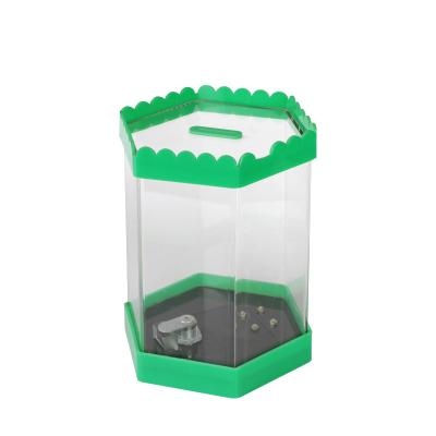 China Large CY Clear Cylinder Eco-friendly Custom Voting Case Acrylic Charity Display Donation Box With Lock for sale