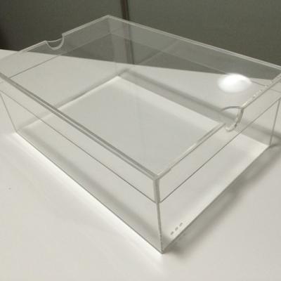 China Multifunctional Eco-friendly High Quality Transparent Acrylic Shoe Storage Display Box With Lid for sale