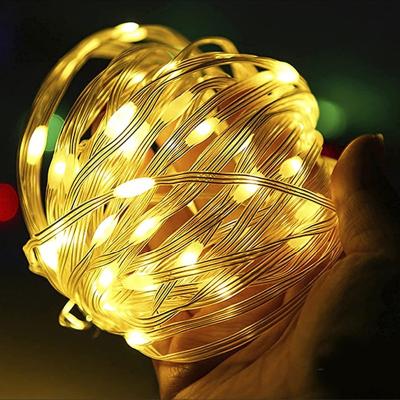 China Silver PVC+soft wire christmas wholesale IP65 waterproof led outdoor fairy string lights string lights for sale