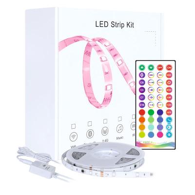 China LANDSCAPE APP controlled wifi RGB color changing music timing bedroom kitchen decoration LED strip lights TY Smart for sale