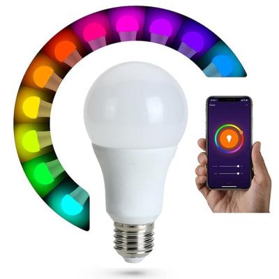 China Wholesale A19 9W Residential RGB Smart CW APP Control Led Bulb WIFI Smart Light Bulb Remote Control Led Lamp for sale