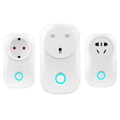 China Residential / Multi-Purpose Socket 16A Universal US EU JP IN NC Wall Outlet Power Wifi Outlet Smart Socket APP Wireless Remote Control FR for sale