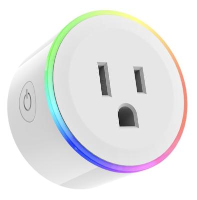 China Wifi RGB LED Smart Light Mini Smart Plug Works US Plug Residential / Multi-Purpose Popular Wireless Plug APP for sale