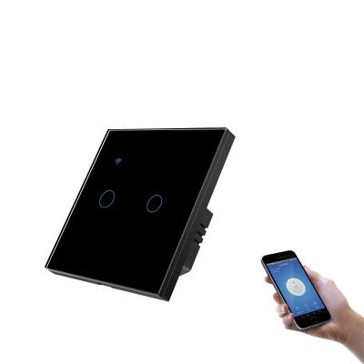 China Best ABS+PC Smart Wall Light Switches Bedroom Smart Radio Remote Wifi Touch Switch for sale