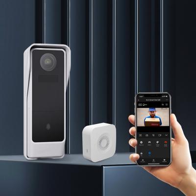 China Wholesale Smart 2.4G Wifi Two Way Audio Video Door Phone Waterproof Wireless Wifi Doorbell Camera 1080p Video Doorbell for sale