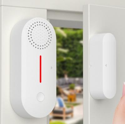 China New Arrival Wifi Home Security Tuya WIFI Time Setting Window Alarm Smart Door Sensor With Siren for sale