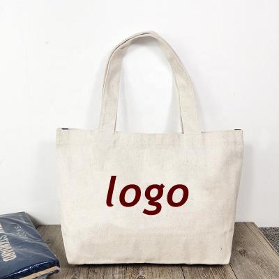 China High Quality Eco-Friendly Promotional Custom Handled Printed Cheap Kids Natural Recycled Cotton Canvas Tote Bags for sale