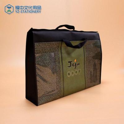 China Durable Eco Friendly Non Woven Laundry Carrier Bag Tote Bag With Verclo for sale