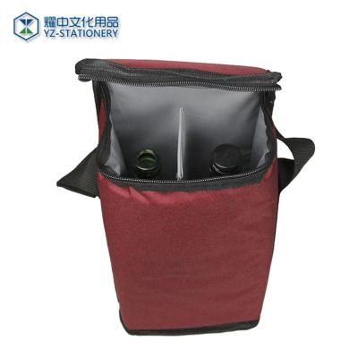 China Waterproof High Quality Thermos For Wine Cooler Neoprene Double Wine Bottle Carry Bag for sale