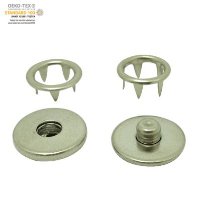 China Viable Factory Wholesale Brass Snap Fork Fastener Four Parts / Snap Fork Knob for sale