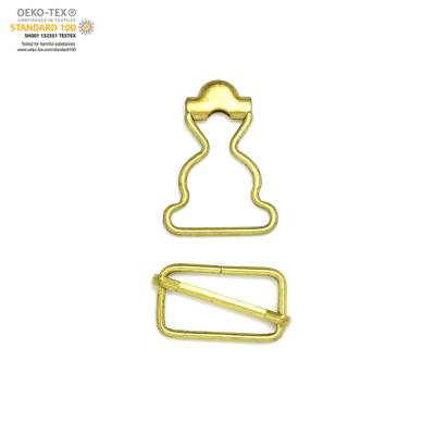 China Nickel Free Suspender Clips Buckle Metal Suspender Adjuster Buckle for sale