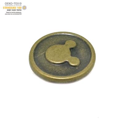 China Metal Brass Nickel Free Custom Copper Rivets Garment Rivets For Leather for sale