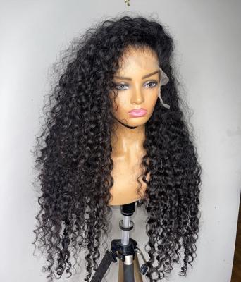 China Jerry Curl Deep Curly Lace Front Wig Afro Wigs Virgin Hair Mongolian Curly Kinky Curly Hair Hd Lace Front Wig for sale