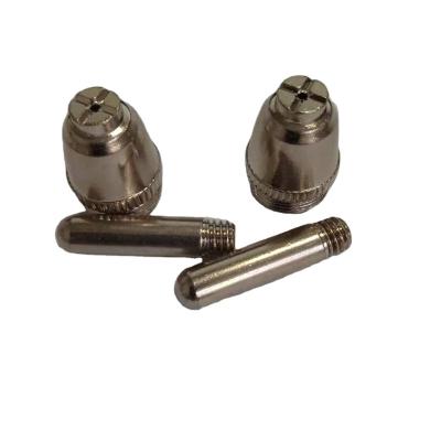 China Short Welding Time GG AG60 SG55 Plasma Cutting Torch Accessories Zirconium / Electrode And Hafnium Nozzle for sale