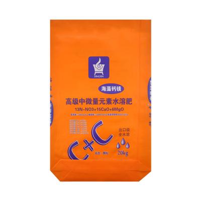 China Custom 20kg Recyclable BOPP Laminated PP Woven Bag For Water Soluble Fertilizer Packaging for sale