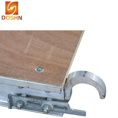 China Traditional Aluminum Board Toe Board Board Walk Plywood Scaffolding System Hatch Aluminum Work Platform for sale