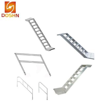 China Universal Safety Traditional Aluminum Stairs China Folding Metal With Platform Scaffolding Industrial Ladder for sale