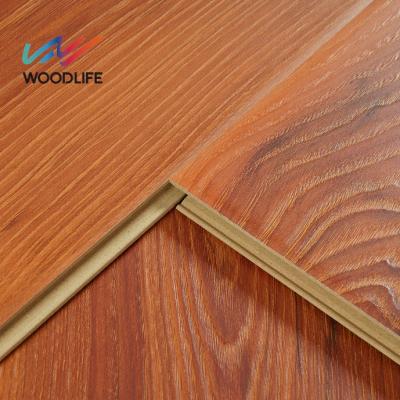 China Easy Scratch Resistance Mid Century Installation AC3 Laminate Flooring for sale