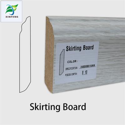 China Competitive Price MDF Flooring Accessories Laminate Skirting Board Eco - Friendly for sale