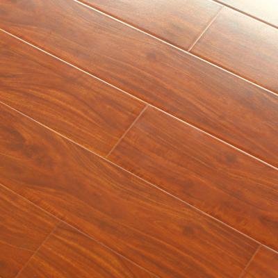 China 12mm Modern U-Groove Laminate MDF Wood Flooring for sale