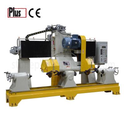 China Hotels Automatic Stone Ramp Cutter 4 Heads Lathe Cutting Machine Profiling Granite Marble Column Into Stone Processing Machinery for sale