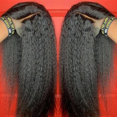 China Virgin 13X4 HD Human Hair 5X5 Closure Wig Raw Wave 200% 250% Density Lace Body Baby Wigs Straight Frontal Human Hair Women Chinese Vendor for sale