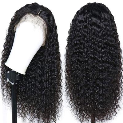 China Body Wave HD 13x4 Long Curly Lace Front Human Hair Wigs Pre Plucked Indian Raw Virgin 5x5 Closure 5x5 Unprocessed Wigs For Black Women 200% for sale