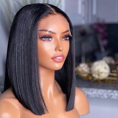 China Wholesale Straight Body Wave Hair Wigs Pre Plucked Virgin HD 13x4 Lace Front Wigs Black Women Brazilian Raw 5x5 Lace Front Closure Wig for sale