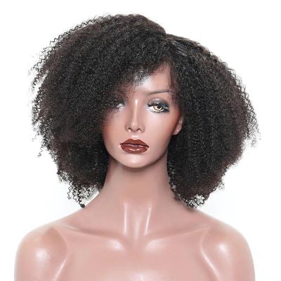 China Virgin 13X4 Body Wave 250 Density Afro Wig Womens 5X5 Closure Wig Transparent High Quality Kinky Curly Lace Front Wigs Chinese Raw Vendor for sale