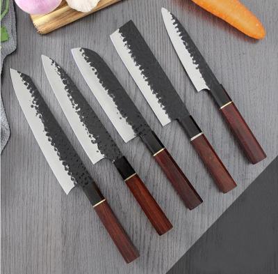 China High Quality Gyuto Stocked 8 Inch Chef Knife Sushi Japanese Carbon Steel Kchenmesser Messer Set Chefs Knives With Octagon Handle for sale