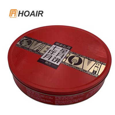 Chine Custoom Large Stylish Cookie Tin Jar Round Shape Metal Tin Box Cookie Gift Tin Container à vendre