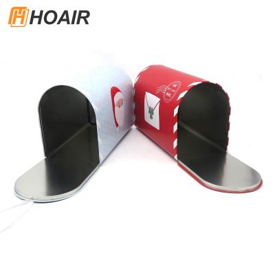 China Cake Mailbox Shape Tin Box With Decorations For Gift Metal Tin Box Packaging Box for sale