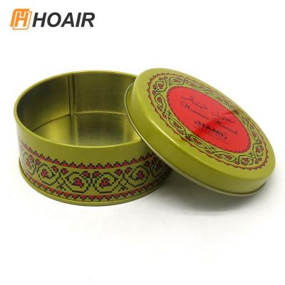 China Big Round Food Grade Tinsmaker Cookie Tin Box Cookie Cake Gift Packaging Tin Box en venta