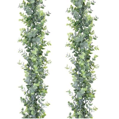 China Artificial Garland Christmas Party Hanging Eucalyptus Greenery Vines Eucalyptus Plant Decoration Home Wedding for sale